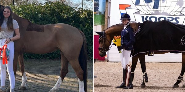Foto: Dressuurtalent schittert: winst voor Versteeg, podiumplek voor Van Bommel