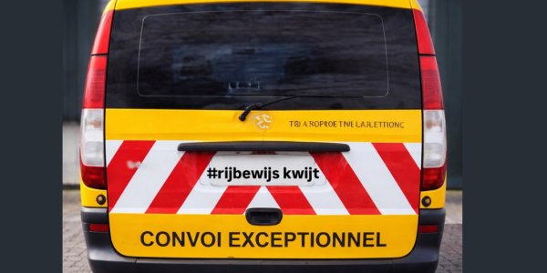 Foto: Convoi exceptionnel…maar 57 kilometer te hard was niet de bedoeling